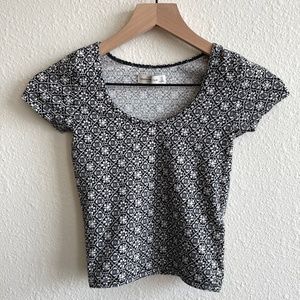 Abercrombie & Fitch Women's Fitted Short Sleeve Crop Top